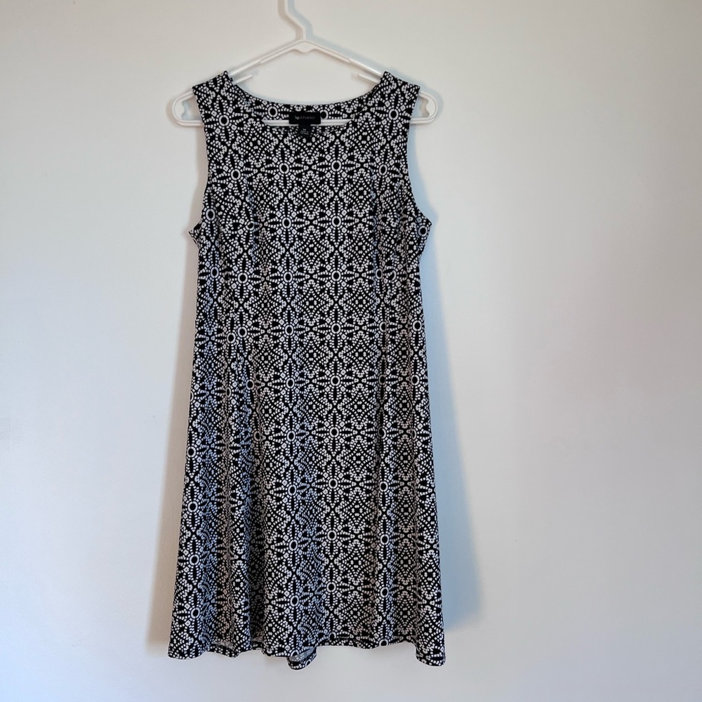 AB Studio black and white dress